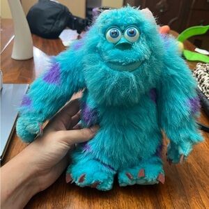 2001 Sulley Plush Disney Pixar Hasbro Monsters, Inc.